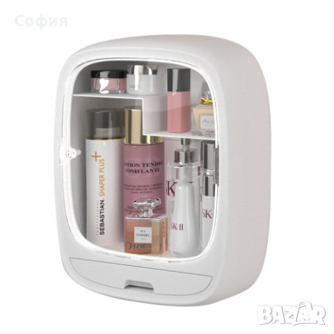 Висящ шкаф за баня, предназначен за съхранение на кремове, грим и разнообразна козметика, снимка 5 - Шкафове - 43943175