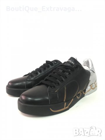 Мъжки обувки Dolce & Gabbana Black/Silver !!!, снимка 4 - Спортно елегантни обувки - 34603409