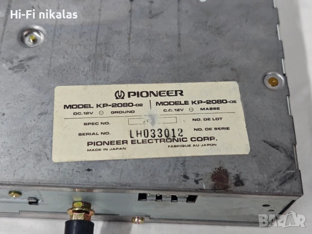 ретро  FM стерео радио авто касетофон PIONEER KP-2080 , снимка 5 - Аксесоари и консумативи - 51263750