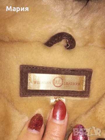 Топло, дамско кожухче от естествена кожа номер S, M, снимка 3 - Палта, манта - 35027918