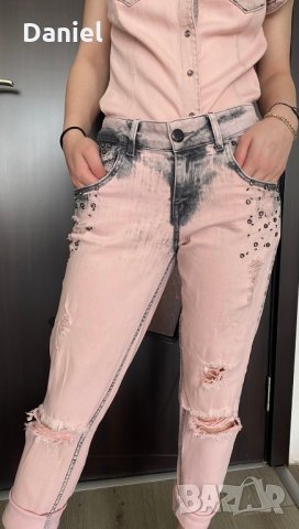 Розов комплект, снимка 4 - Дънки - 33501893