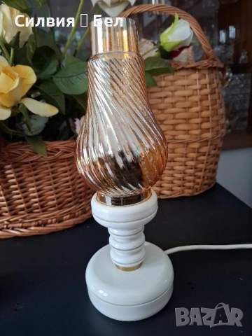 Ретро нощна лампа , снимка 5 - Настолни лампи - 51954822