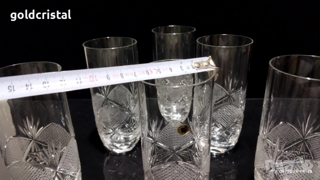 кристални чаши , снимка 4 - Антикварни и старинни предмети - 51477036