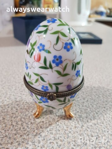 Декоративни порцеланови яйца - кутийка Limoges / Лимош - ръчна изработка - 2 бр., снимка 6 - Колекции - 27969255