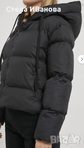 НОВО! Дамско яке с качулка и цип, черно, снимка 4 - Якета - 52887647