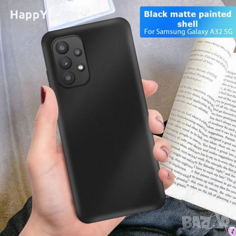 Samsung Galaxy A53 A72 A52 A52s A42 A32 A02s 4G 5G 2021 / Тънък черен мек мат кейс калъф гръб, снимка 2 - Калъфи, кейсове - 32066834