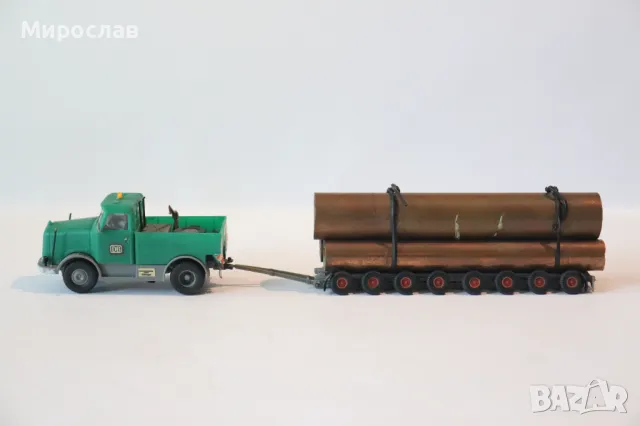 H0 1/87 KIBRI  KAELBLE TEЖКОТОВАРЕН ПРЕВОЗ РЕМАРКЕ МОДЕЛ КОЛИЧКА