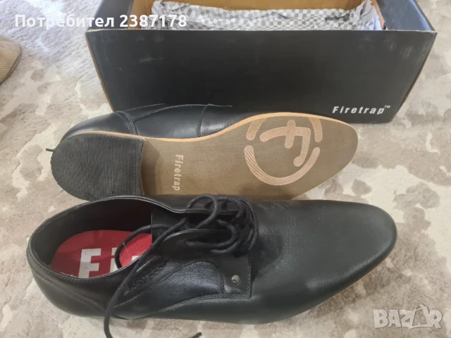 Мъжки елегантни обувки Firetrap размер 44, снимка 2 - Официални обувки - 51272544