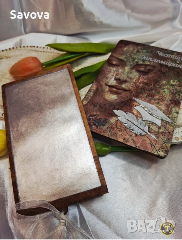 Дървена картичка за пари Честито дипломиране, снимка 4 - Сувенири от дърво - 53242796