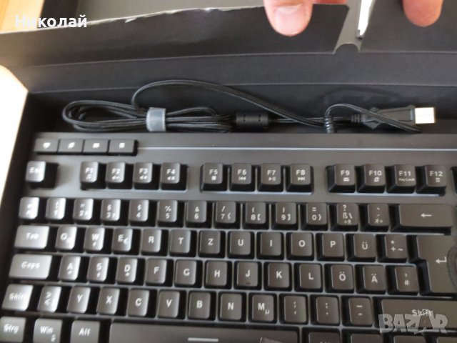 HQMAX QWERTZ с RGB подсветка, Геймърска клавиатура, снимка 6 - Клавиатури и мишки - 40101477