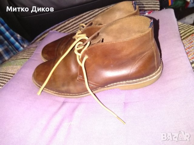 Tommy Hilfiger маркови мъжки високи обувки боти естествена кожа №41 стелка 26см, снимка 2 - Мъжки боти - 39435607