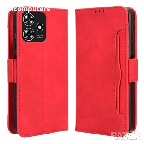 ZTE Blade V50 Design 4G Magnetic Кожен Калъф и Протектор, снимка 2 - Калъфи, кейсове - 53041780