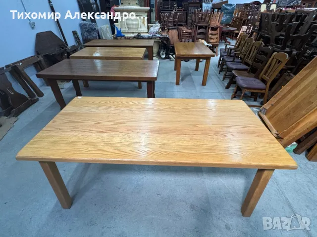 Трапезна маса от дъбов масив, снимка 7 - Маси - 49475211