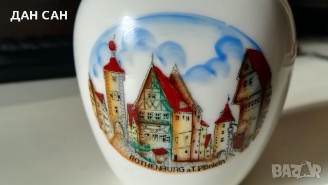 винтидж ваза с позлата markirana Rothenburg