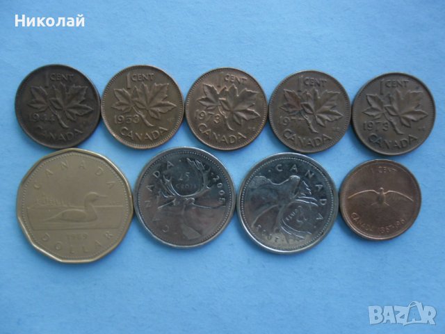 Лот монети Канада, снимка 1 - Нумизматика и бонистика - 37852490
