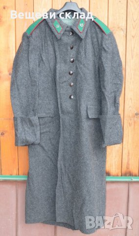 Зимен войнишки шинел черен цвят ръст 170 см, снимка 2 - Антикварни и старинни предмети - 40810001