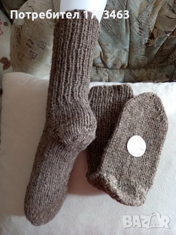 Ръчно плетени чорапи от вълна размер 37