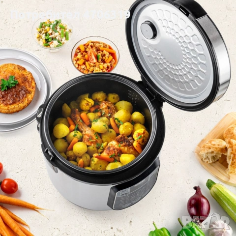 Електрически мултикукър MUHLER MLC-5045, 930W, 45 програми, снимка 3 - Мултикукъри - 53073838