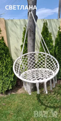 Висяща градинска люлка, снимка 2 - Градински мебели, декорация  - 49956781