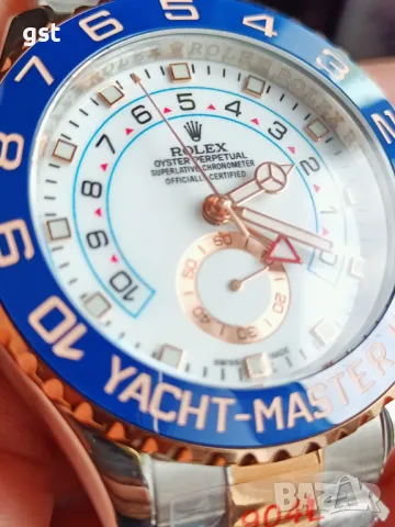 Топ Role 44mm.Yacht Master II GMT bi colour Ceramic дубликат Clone Часовник , снимка 14 - Мъжки - 50011801
