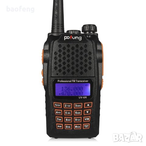 Нова Baofeng 6R 8W модел 2024 двубандова CTCSS, DCS PMR 136-174 400-520 От вносител, снимка 15 - Друга електроника - 43883650