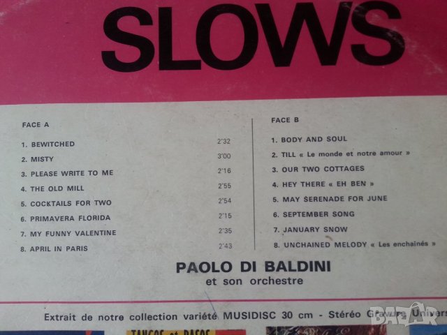 4 плочи LP: Slows (Paolo Baldini) / Super hits / Star dust - Tex Beneke / Michel Todd's - 33 об./мин, снимка 2 - Грамофонни плочи - 32360470