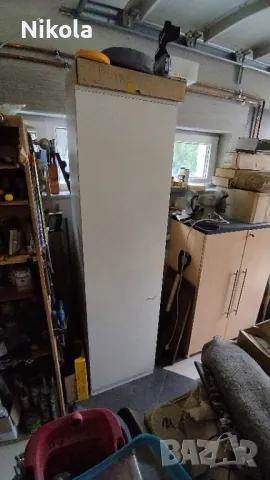 Офис шкаф - еднокрил гардероб с рафтове 52/196/35,5 - бял, снимка 6 - Гардероби - 49611235