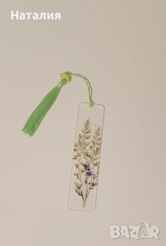 Акрилни книгоразделители с флорални мотиви , снимка 5 - Други - 53378101