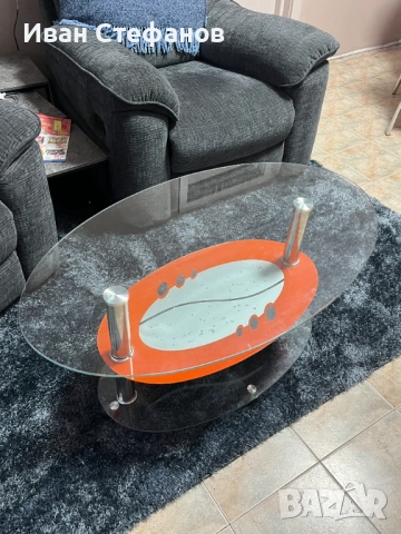 Стъклена холна маса, снимка 4 - Маси - 52310192