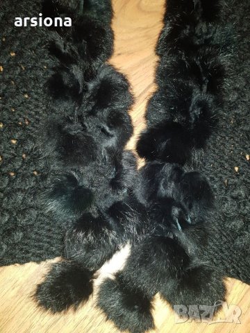 Жилетка болеро естествен косъм