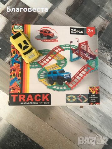 Писта за построяване с кола на батерии, снимка 1