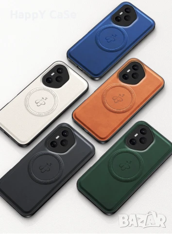 Honor 400 400 Pro / LEATHER MAGSAFE Кожен кейс гръб калъф със стойка, снимка 9 - Калъфи, кейсове - 51036564