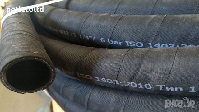 Маркуч гумено-текстилен за вода Ф 32 мм  (цената е за 20 метра), снимка 2 - Селскостопанска техника - 25717302