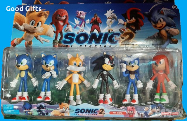 6в1 Фигурки Соник 2 , 6бр. фигурки, снимка 3 - Фигурки - 38002330