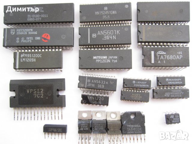 Интегрални схеми и елементи от телевизори, снимка 1