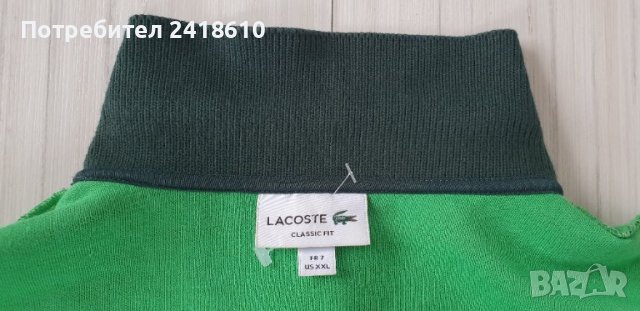 Lacoste Pique Cotton Monogram Classic Fit Mens Size 7 -  2XL ОРИГИНАЛ! НОВО! Мъжка Тениска!, снимка 8 - Тениски - 44114384