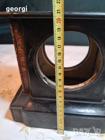 корпус от черен мрамор за каминен часовник , снимка 10 - Антикварни и старинни предмети - 52017047