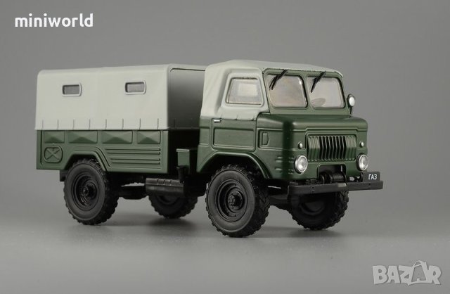 ГАЗ 63 бордова с тента 1959 - мащаб 1:43 на DeAgostini моделът е нов в блистер