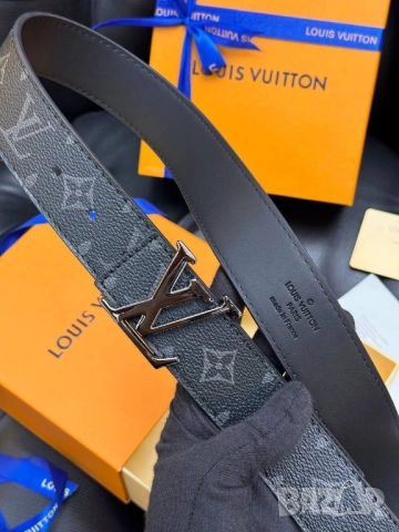 Колан+сертификат+торбичка Louis Vuitton , снимка 2 - Колани - 52043974