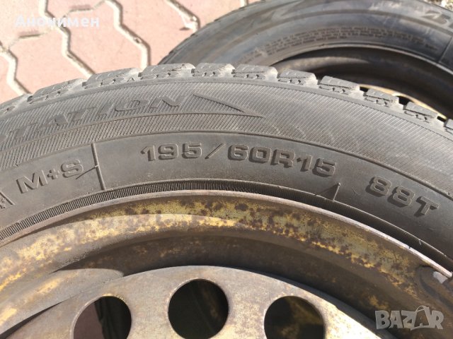 Желязни джанти с гуми за опел  астра х,зафира б 5х110, снимка 4 - Гуми и джанти - 43575061