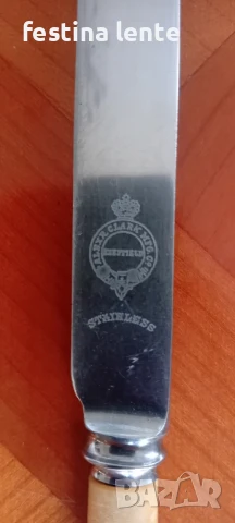 Стари английски,трапези ножове, снимка 3 - Прибори за хранене, готвене и сервиране - 50841553