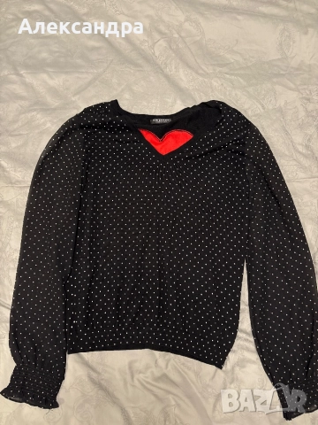 Черни блузи с дълъг ръкав, снимка 3 - Блузи с дълъг ръкав и пуловери - 52516585