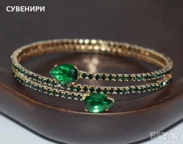 Елегантна гривна със синтетичен цирконий , снимка 5 - Гривни - 51918617