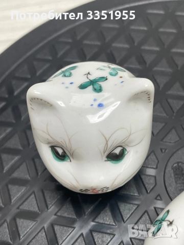 Красива антикварна каничка за Мляко Коте, снимка 13 - Сервизи - 51876302