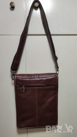 Мъжка чанта, естествена кожа. , снимка 3 - Чанти - 37849094