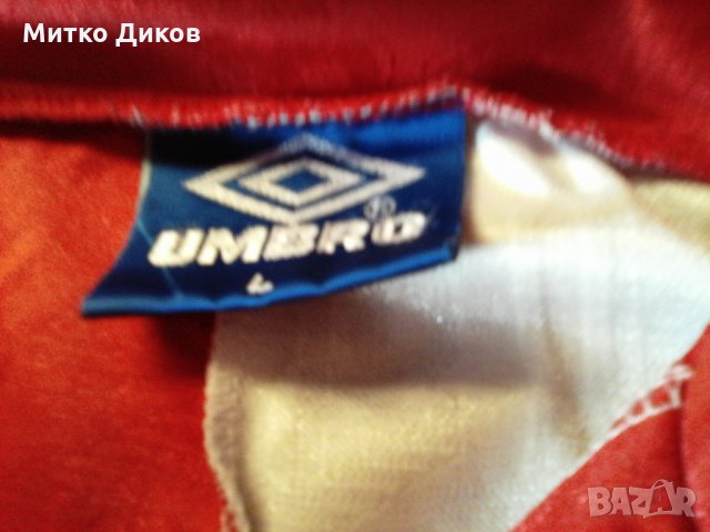 Футболна тениска Умбро №8 дълъг ръкав размер Л, снимка 3 - Футбол - 28317257