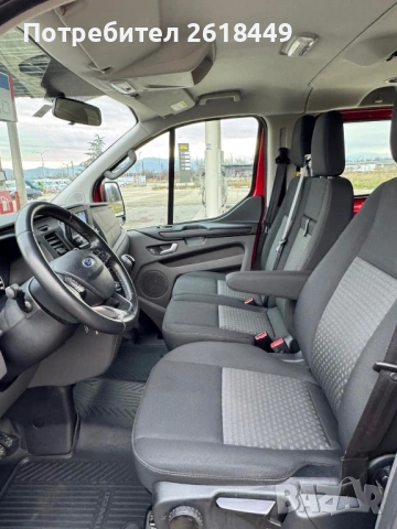 Ford Transit Custom 2.2 TDCi, 9 Места, Facelift, 2x Клима, EURO 6, LED, снимка 10 - Бусове и автобуси - 53407821