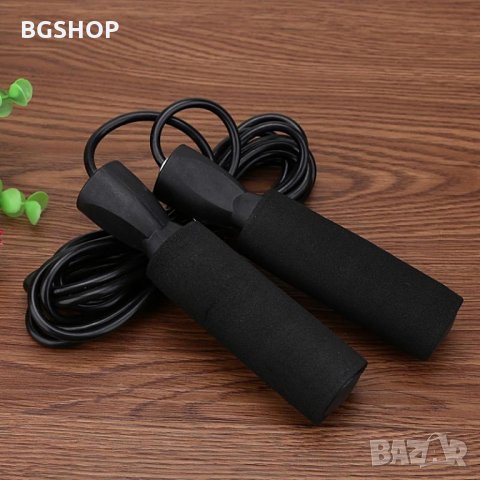 Въже за скачане / Фитнес въже - Черно, снимка 2 - Фитнес уреди - 26937288