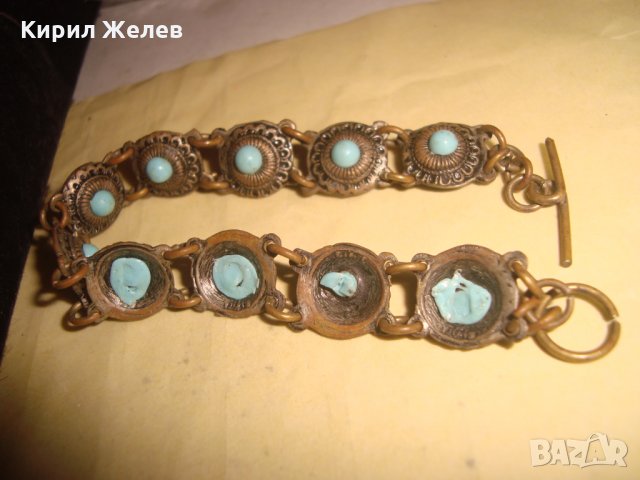 19 век ВЪЗРОЖДЕНСКА ТЮРКОАЗЕНА БРОНЗОВА ПОСРЕБРЕНА ЕТНОГРАФСКА ГРИВНА РЪЧНА ИЗРАБОТКА СТАРА 57151, снимка 12 - Антикварни и старинни предмети - 33216261