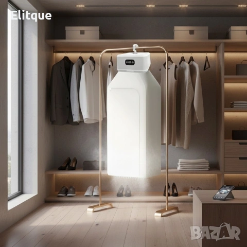 Преносима електрическа сушилня за дрехи – компактна, сгъваема, с таймер и 3D циркулация, снимка 8 - Друга електроника - 53256263